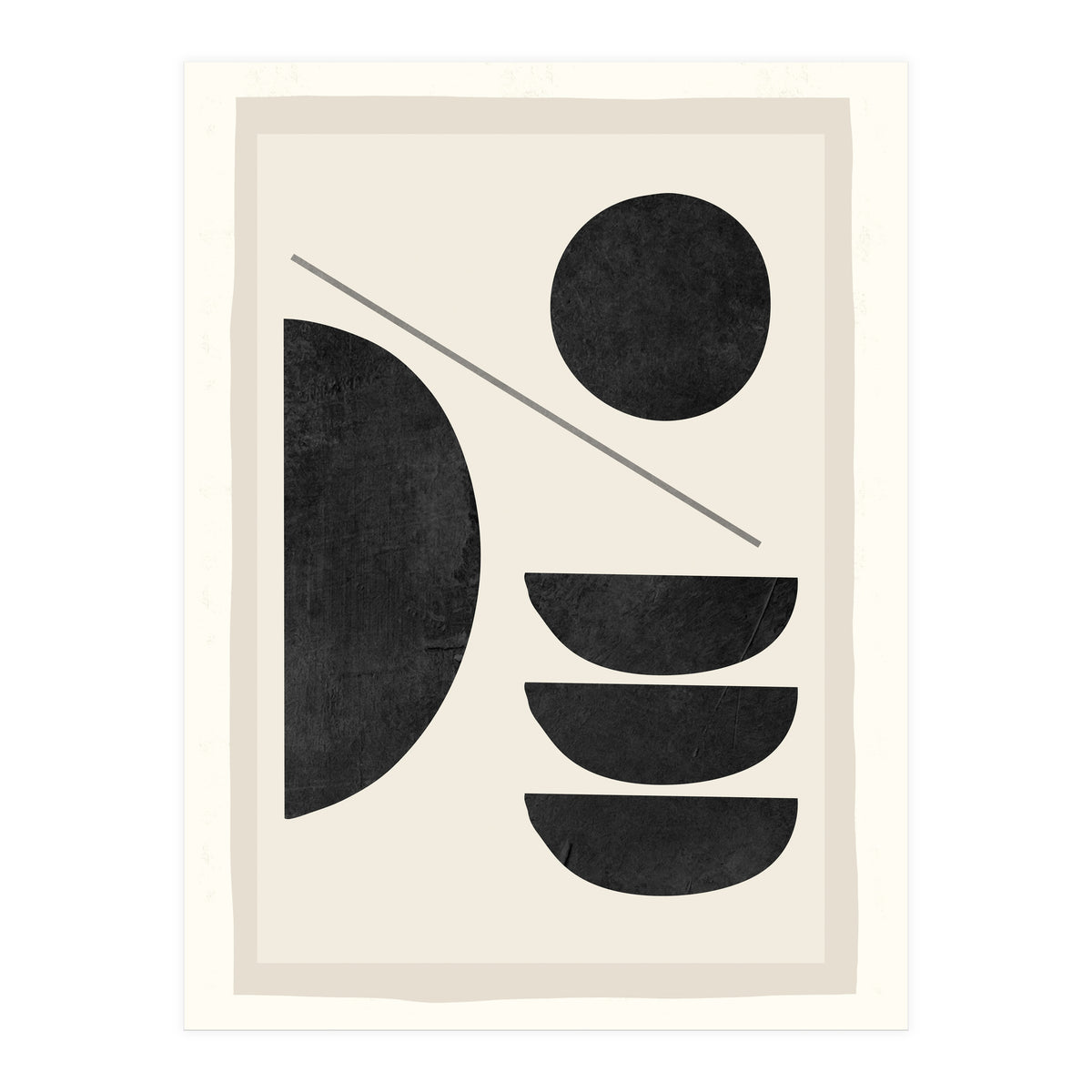 Modern Abstract Minimal Shapes 187 (Print Only)