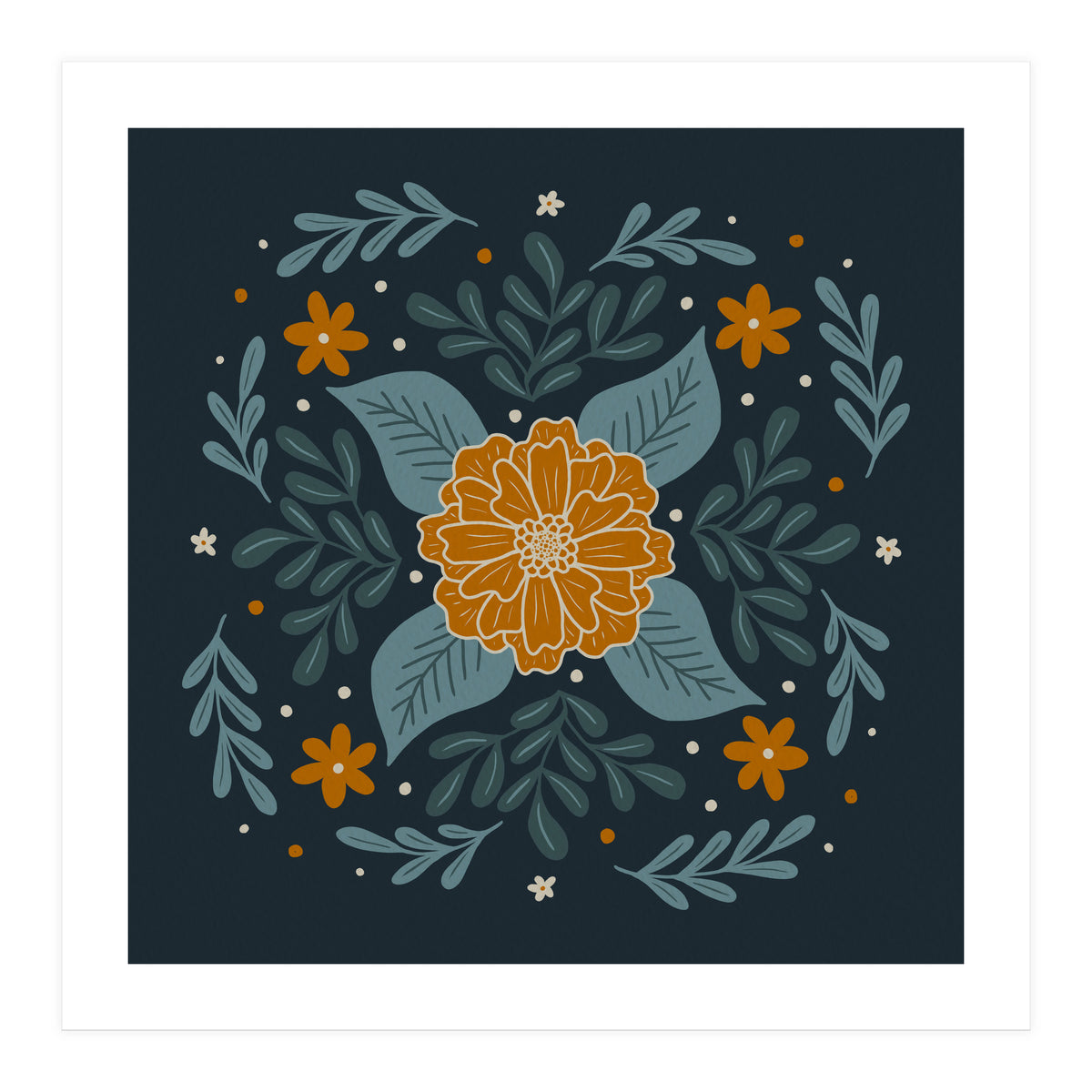 Circular Flowers 3 (Print Only)