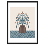 Earthy Modern Vase with Florals thumbnail