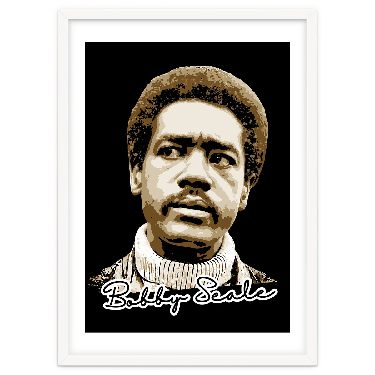 Bunchy Carter American Activist Legend in Vintage Style