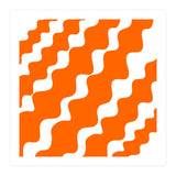 Slanting Orange Wavy Pattern (Print Only) thumbnail