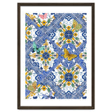 Sicilian Italian Tiles Butterflies And Flowers thumbnail