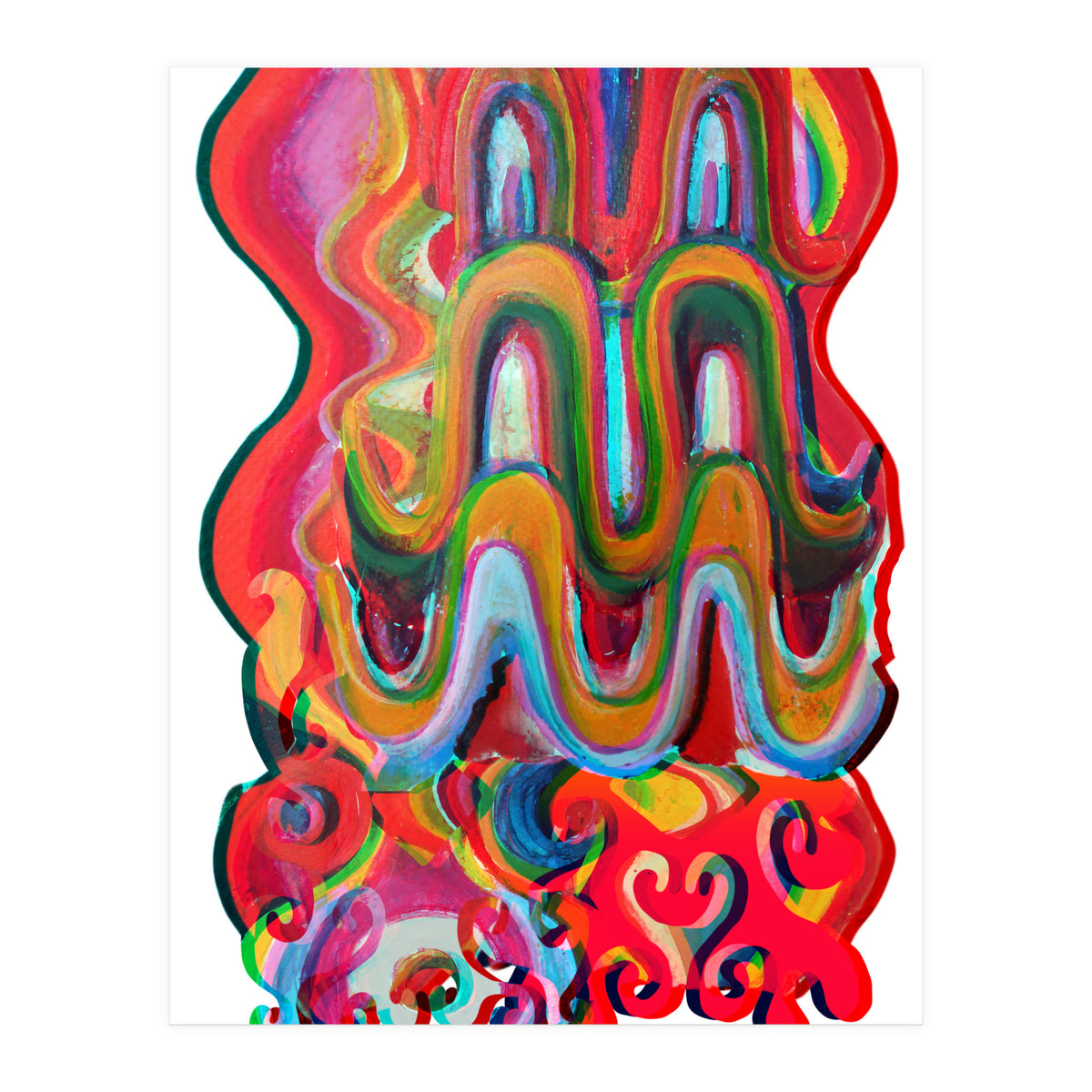 Pop Abstract Asimetrico 36 Copia (Print Only)