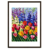 Vibrant Summer Tulip Garden Oil Painting thumbnail