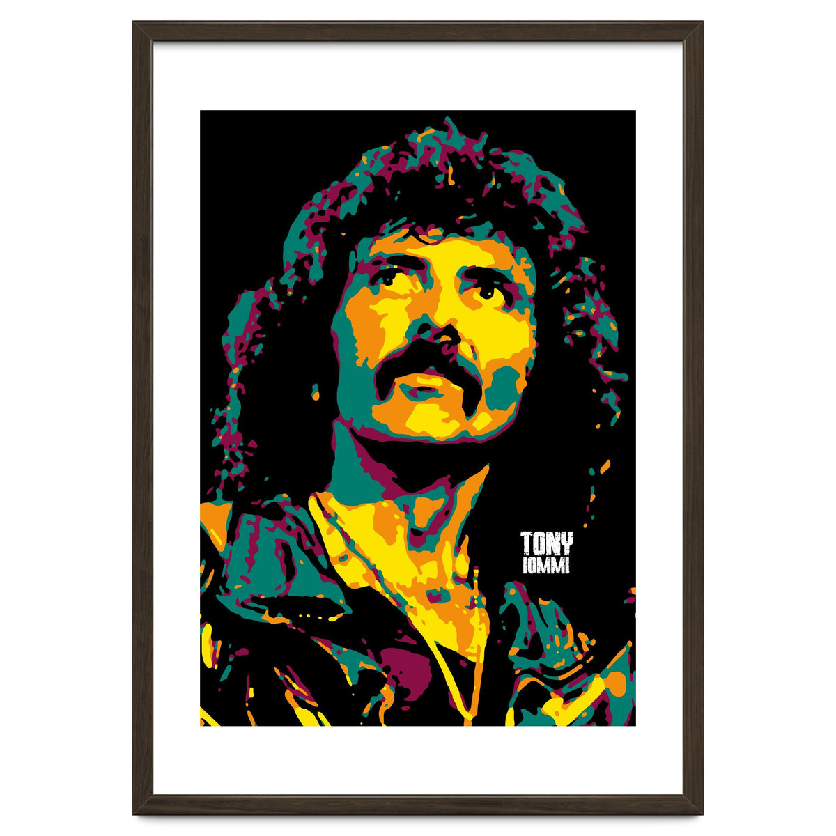 Tony Iommi Portrait Pop Art