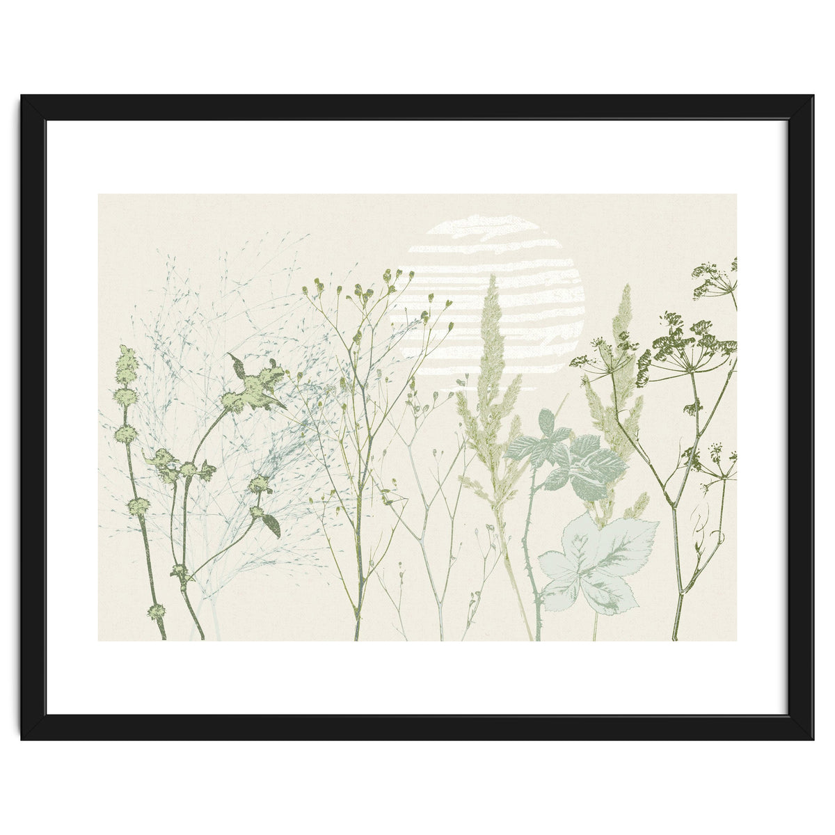 Plant based calming atmosphere natural green