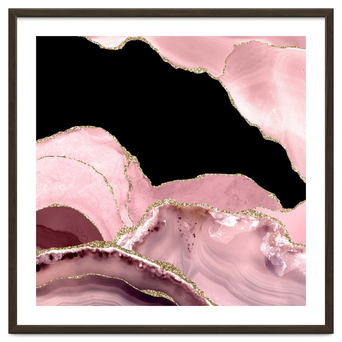 Blush & Gold Agate Texture 03