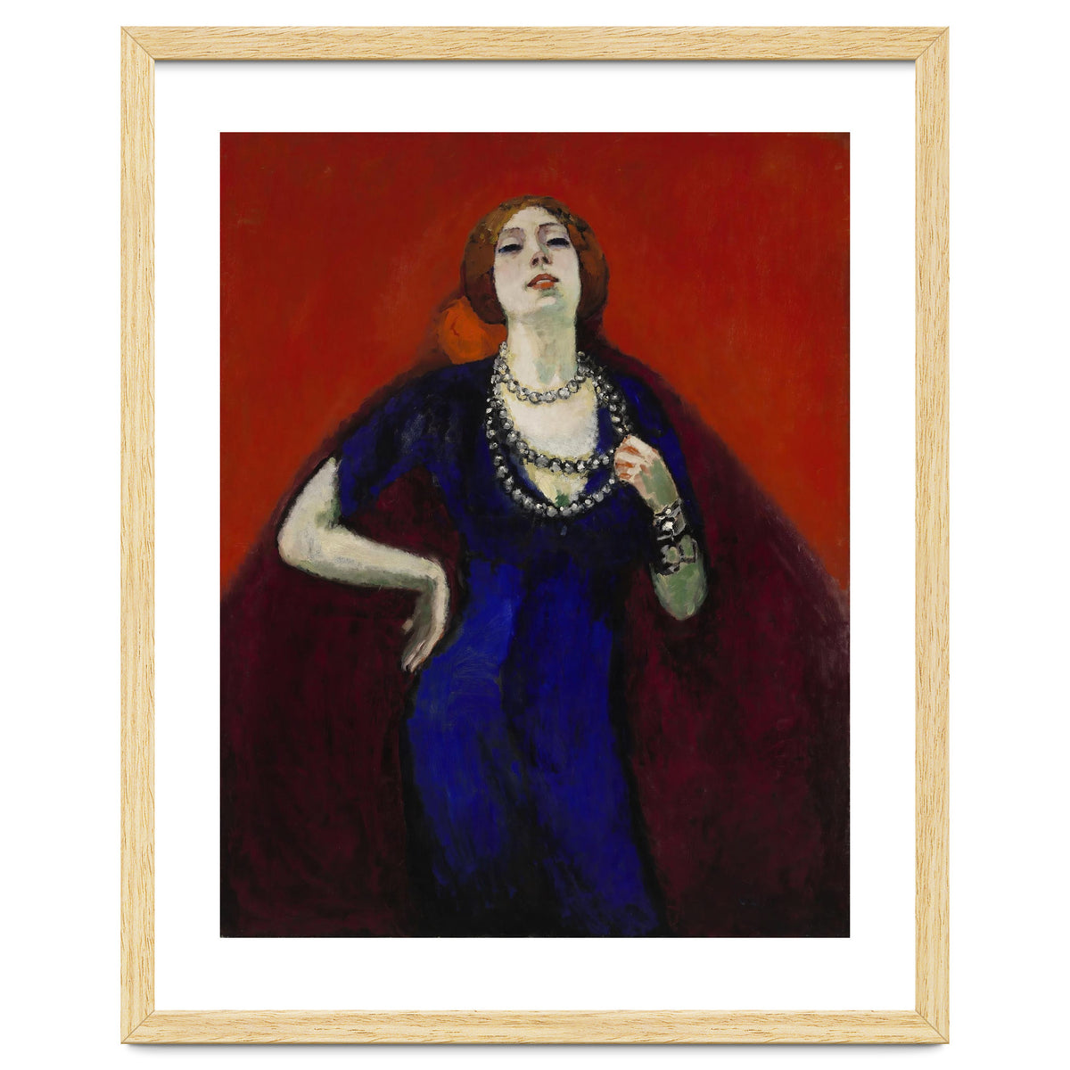 The Blue Dress. Date: 1911. Dimensions: 146.2 cm x 114.4 cm, 161.0 cm x 129.4 cm.