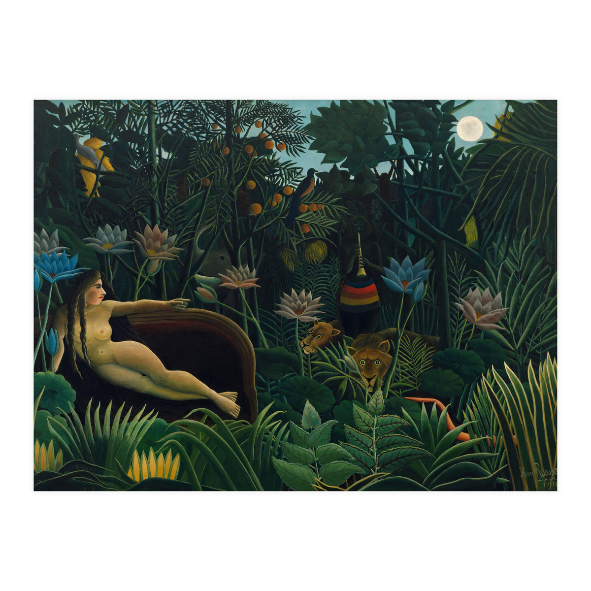 Le Rêve / The Dream. Date/Period: 1910. Painting. Oil on canvas. Height: 204.5 cm (80.5 in); Widt... (Print Only)