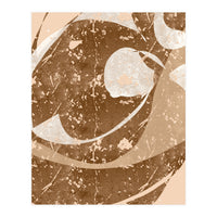 Brown Abstract Clash (Print Only)