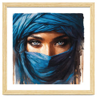 Blue Eyes Tuareg Woman Portrait