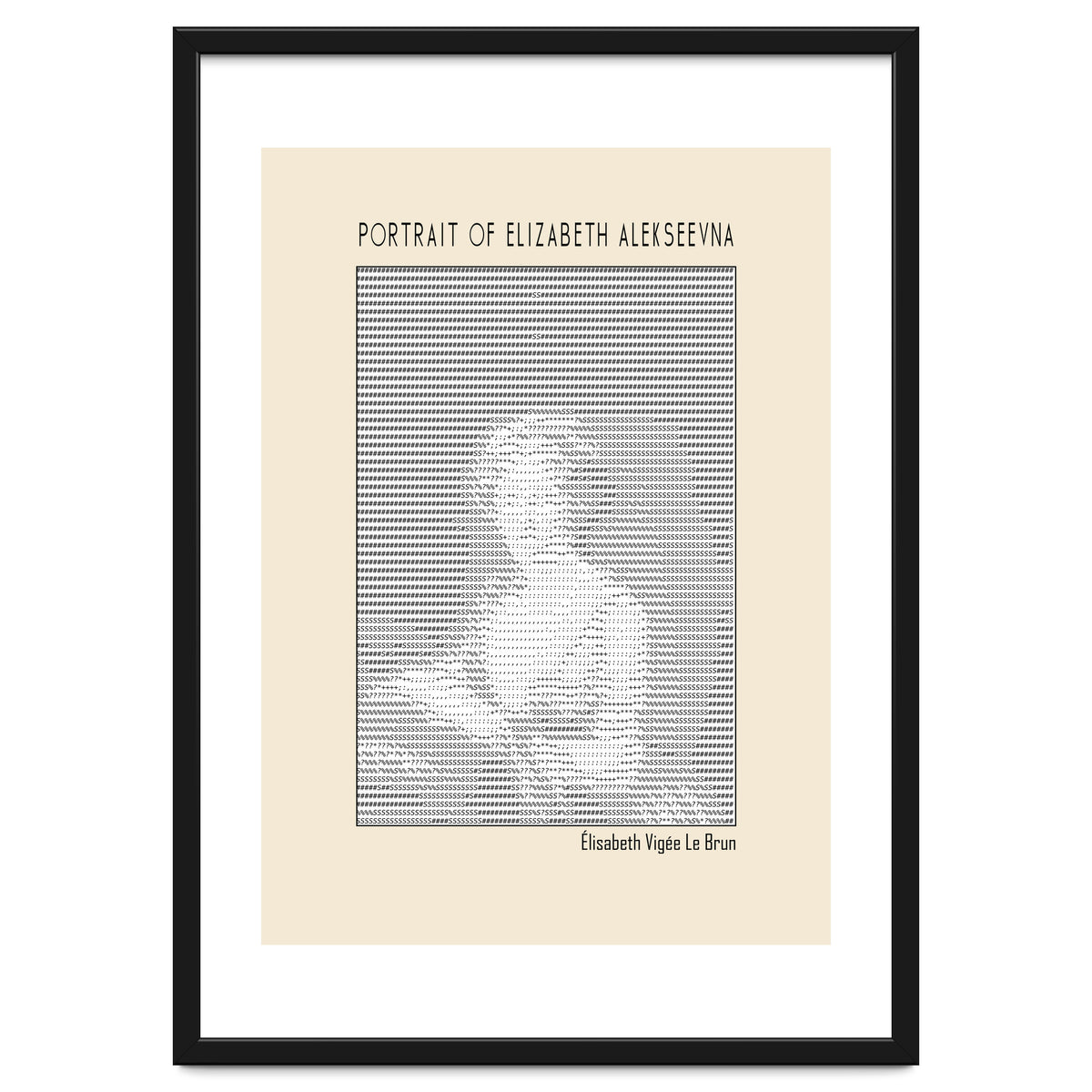 Portrait Of Elizabeth Alekseevna Wife Emperor Alexander I