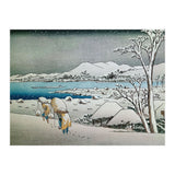 SNOW LANDSCAPE - JAPANESE ENGRAVING - 19TH CENTURY. (Print Only) thumbnail