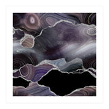Black & Silver Glitter Agate Texture 01  (Print Only) thumbnail