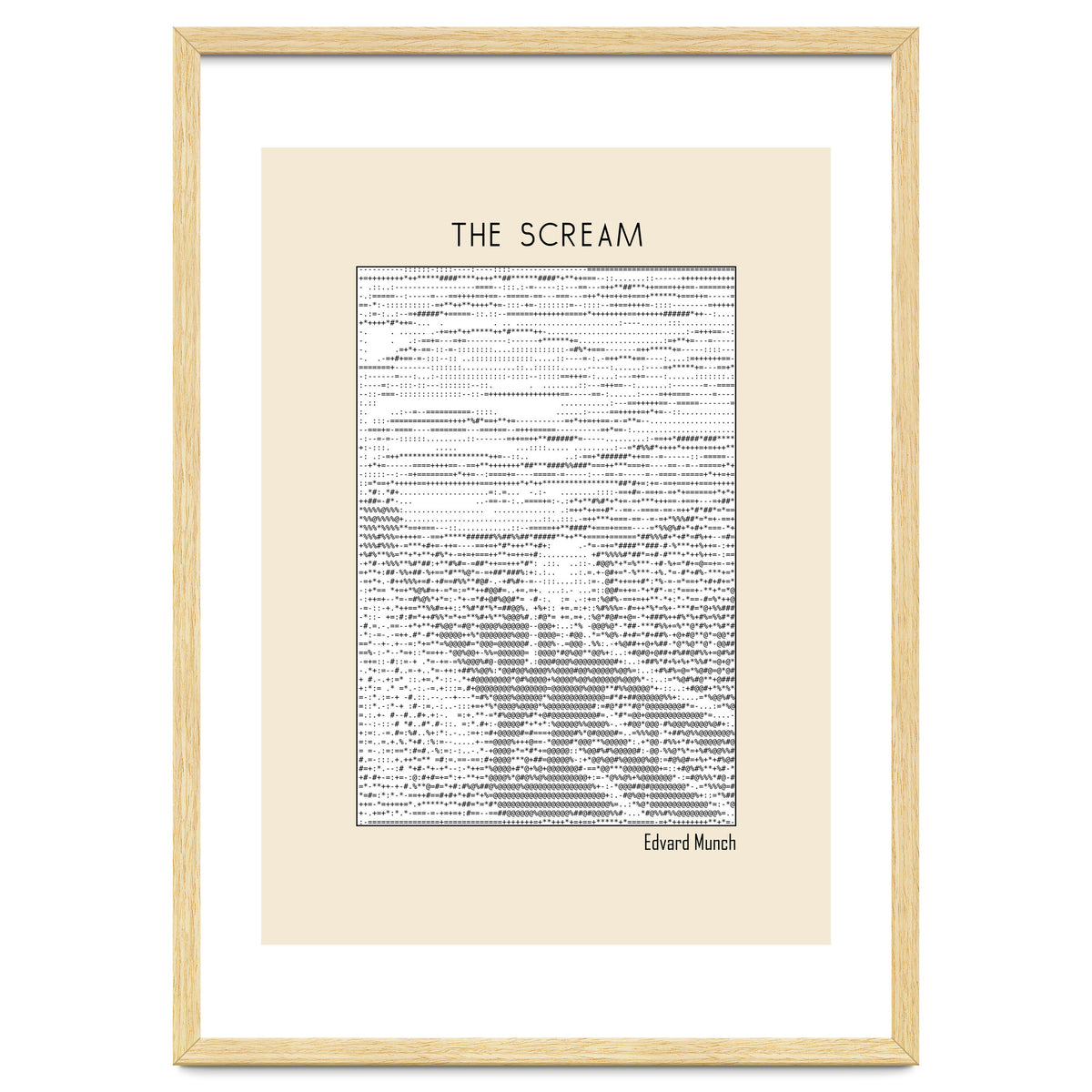 The Scream – Edvard Munch (ascii art)