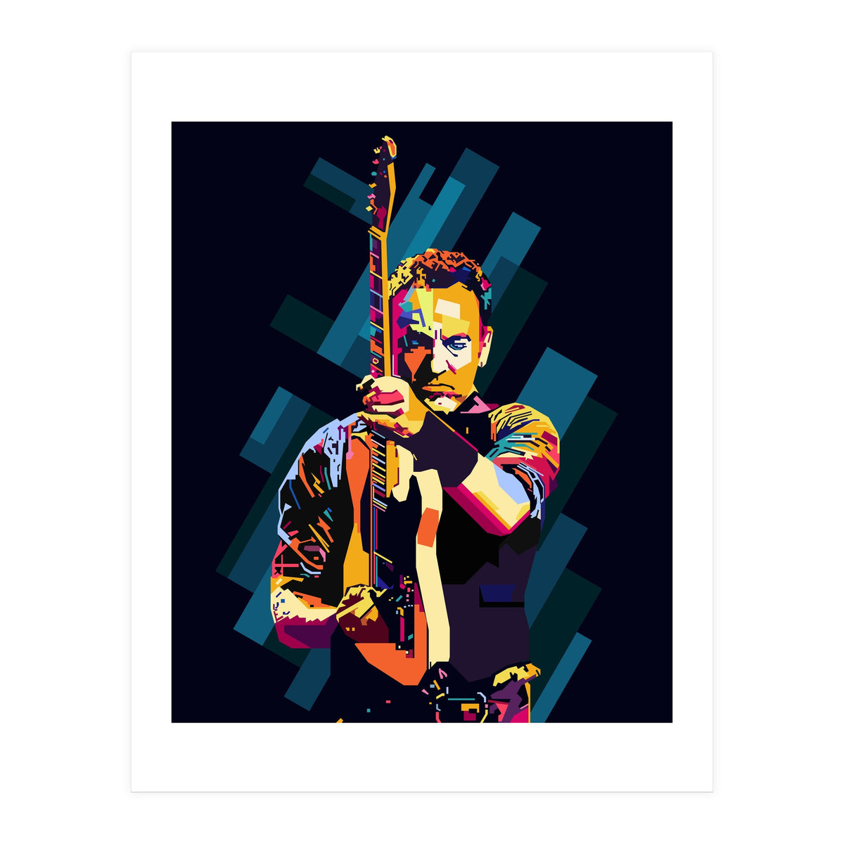 Bruce Springsteen Style WPAP (Print Only)