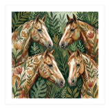 Majestic Floral Horses (Print Only) thumbnail