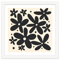 Abstract Monochrome Flowers 4