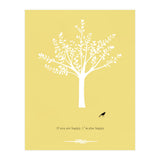 Happy Bird and Tree (Print Only) thumbnail