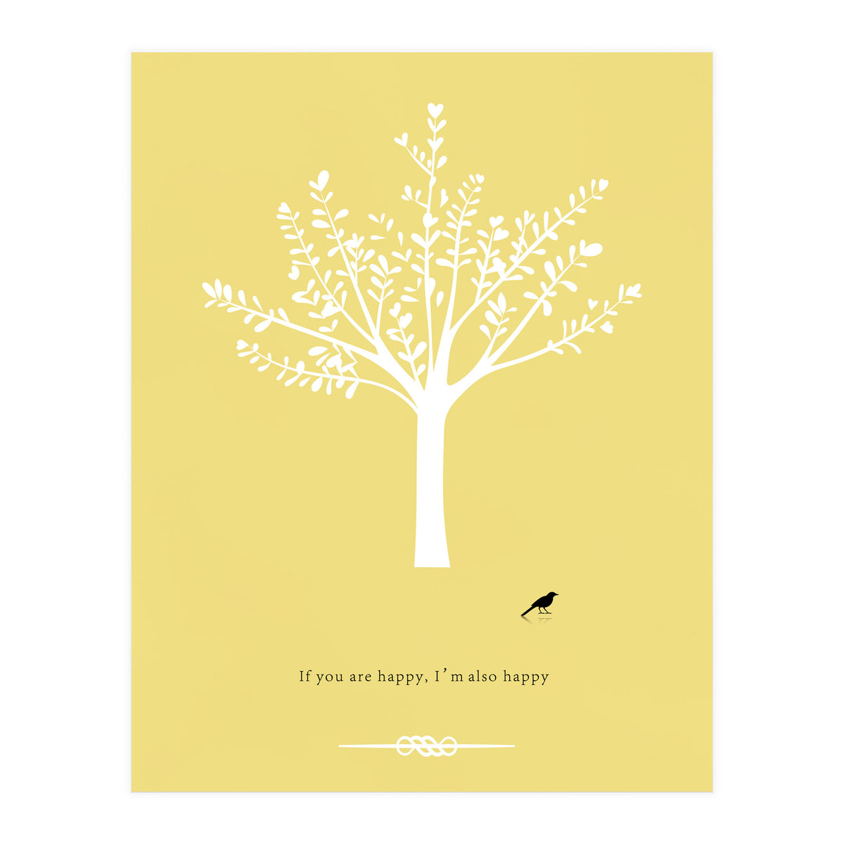 Happy Bird and Tree (Print Only)