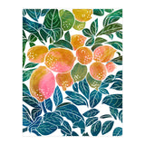 Lemons | Watercolor Modern Boho Botanical Painting | Pastel Summer Jungle Garden Juicy Fresh (Print Only) thumbnail