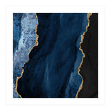 Navy & Gold Agate Texture 01  (Print Only) thumbnail