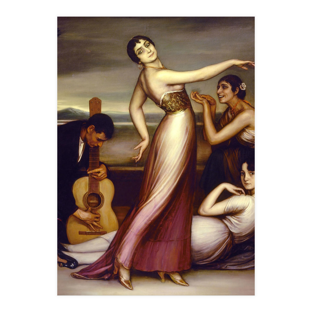 An Allegory of Happiness - 1917 - oil on canvas - 161x157 cm. (Print Only)