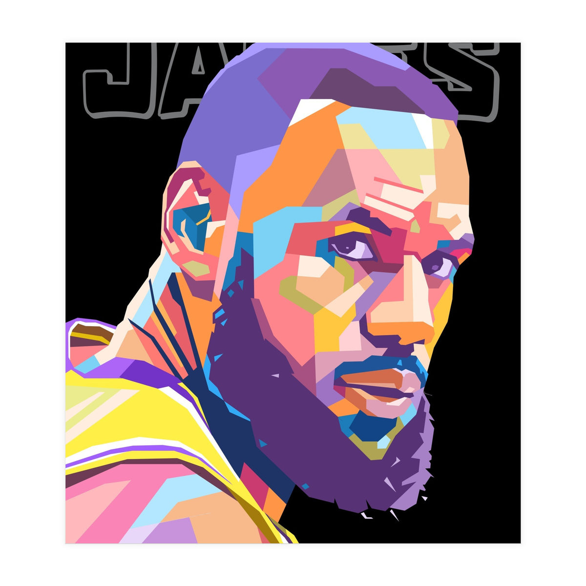 King Lebron James art (Print Only)