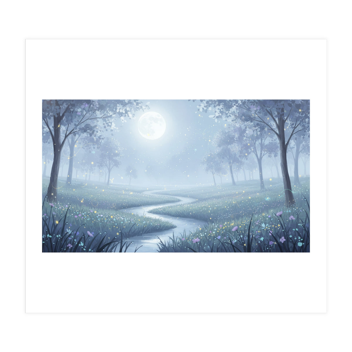 Moonlight Meadow Serenade (Print Only)