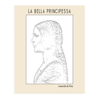 La Bella Principessa – Leonardo Da Vinci Ascii Art (Print Only)