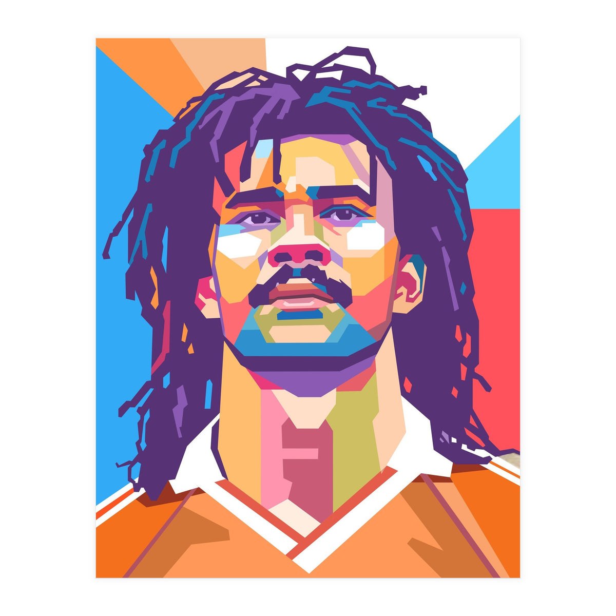 Ruud Gullit pop art portrait (Print Only)
