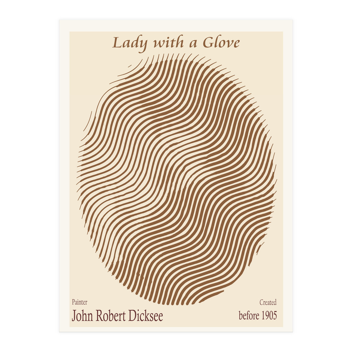Lady With A Glove – John Robert Dicksee (before 1905) (Print Only)
