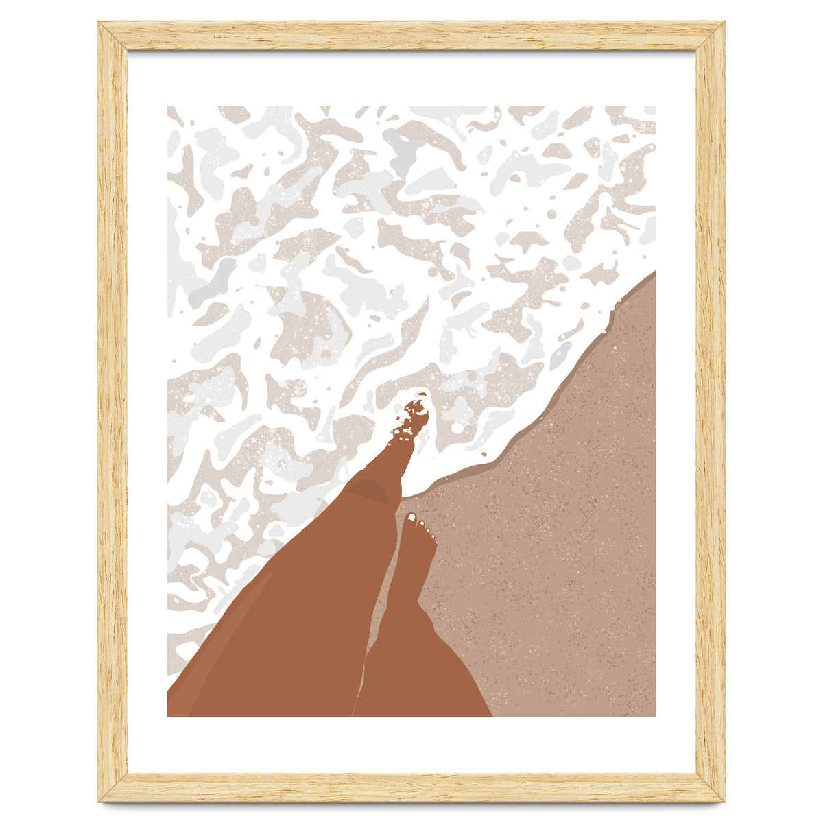 Shorelines, Girl On Ocean Beach, Sea Nature Landscape Travel Summer, Bohemian Black Woman Sand Waves Self Care