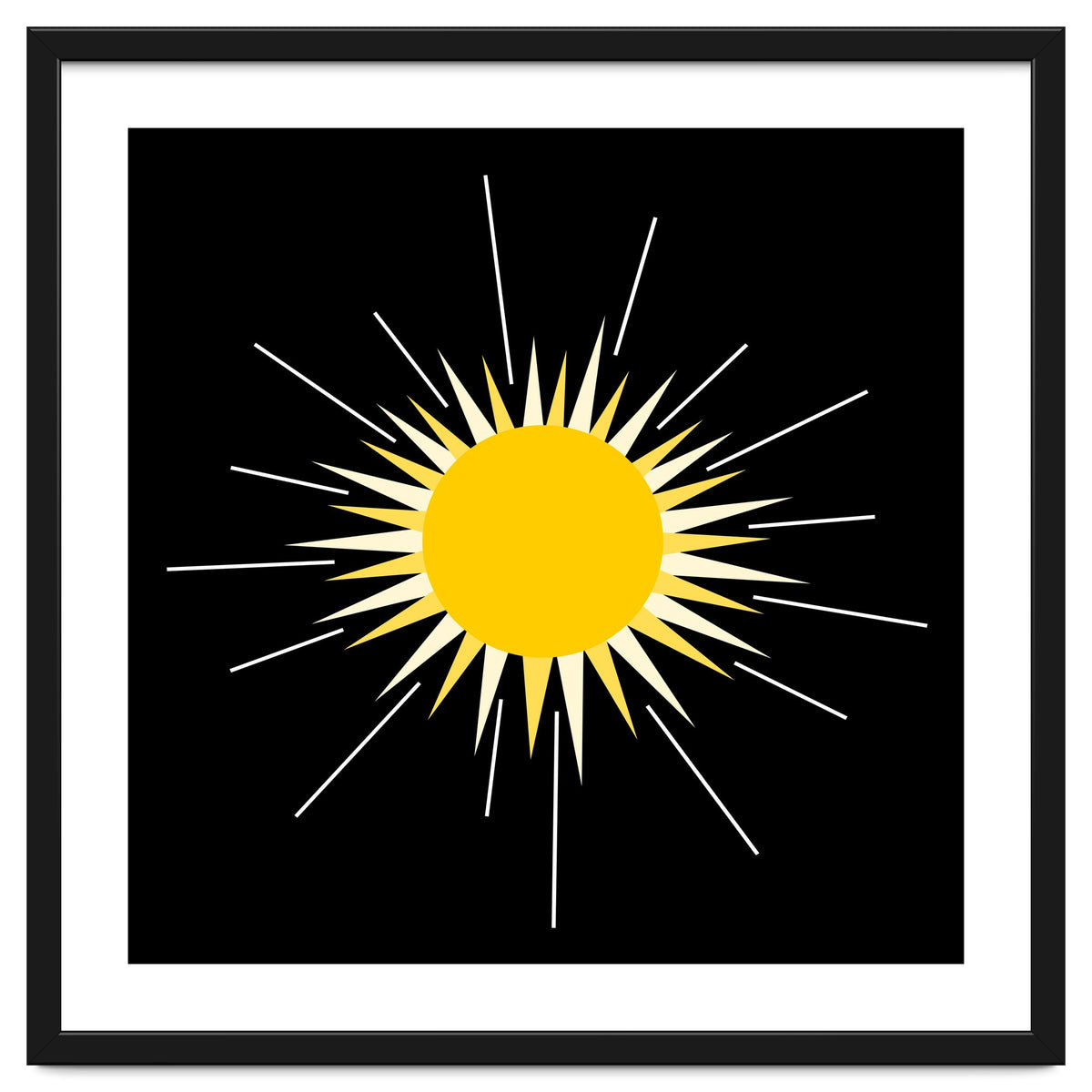 Yellow Bright Radiant Shinning Sun