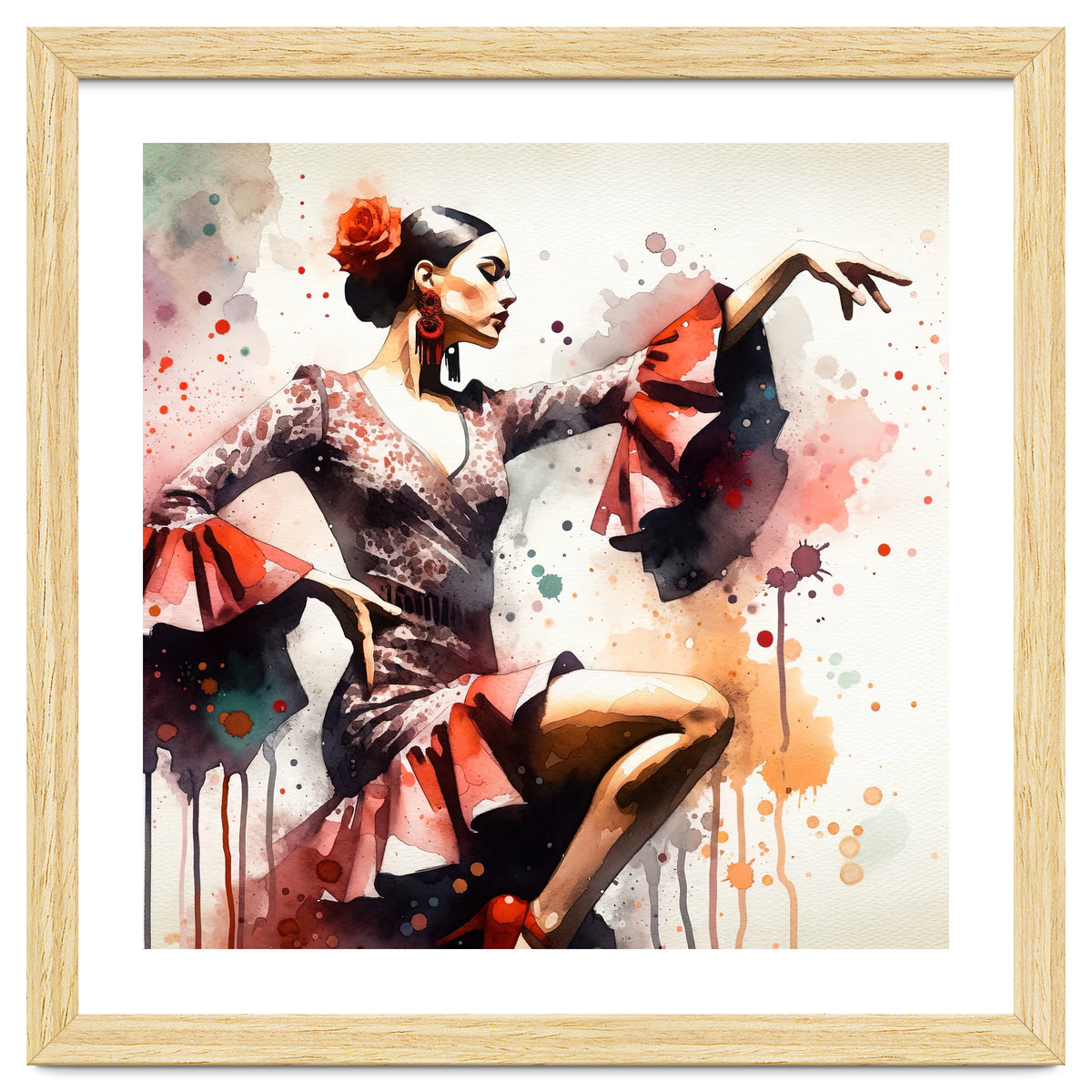 Scarlet Flamenco Side Pose