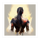 Warrior Woman From Behind (Print Only) thumbnail