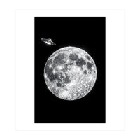 Diamond moon and UFO (Print Only)
