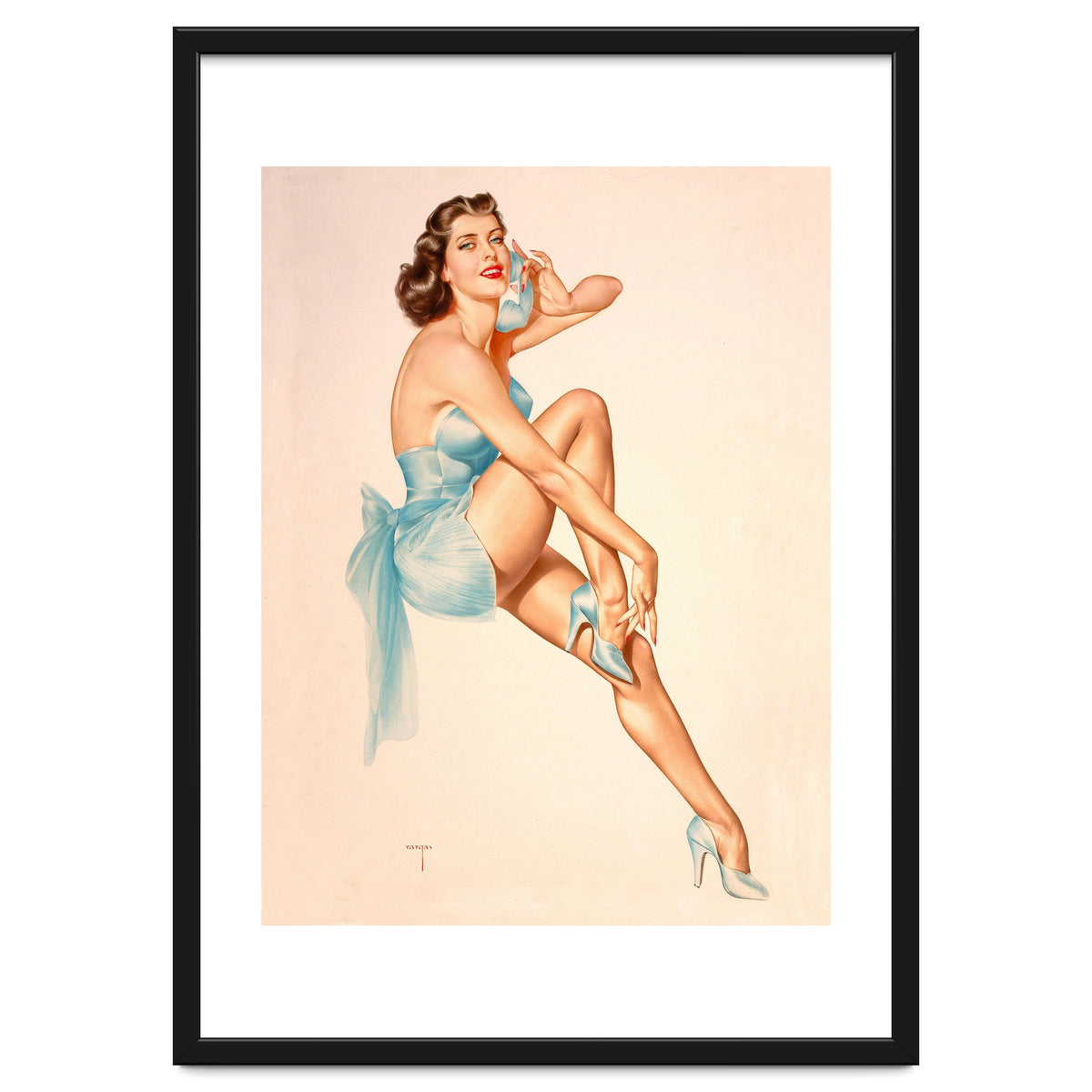 Beautiful Pinup Woman Posing In Ballerina Costume