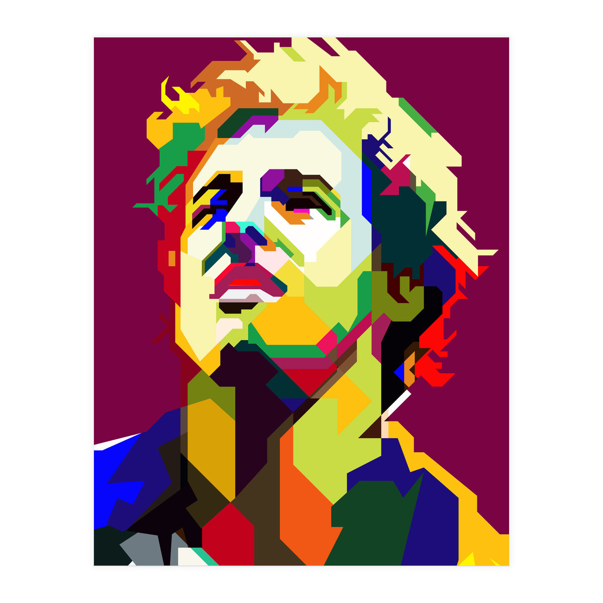 Bruce Springsteen Pop Art WPAP (Print Only)