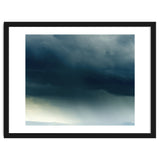 Storm Rain Clouds Watercolor Painting Blue Minimal Dark Sky Graphic thumbnail