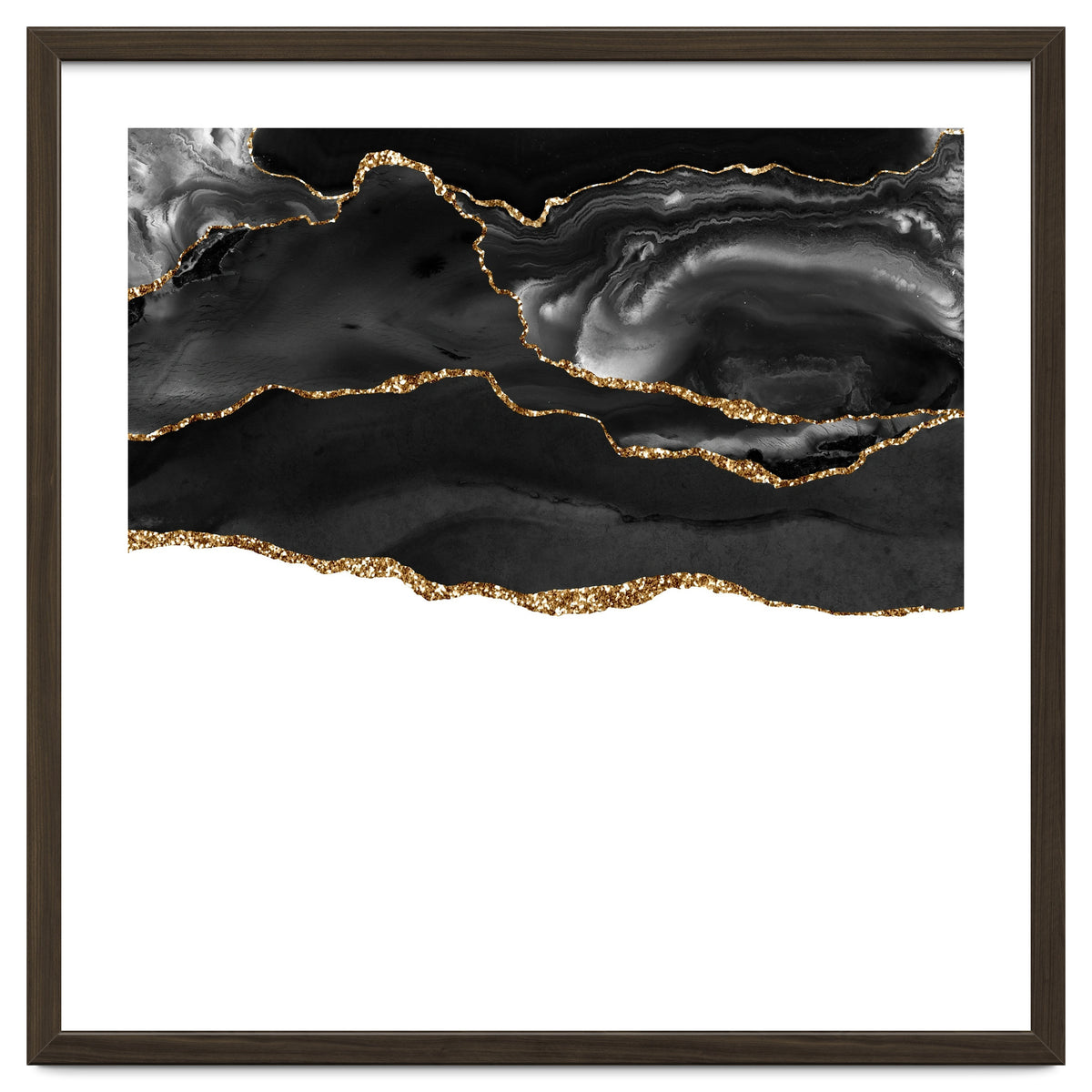 Black & Gold Agate Texture 05