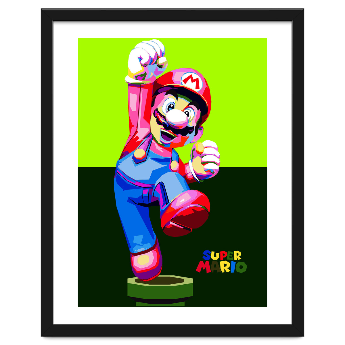 Super Mario Cartoon Character Pop Art