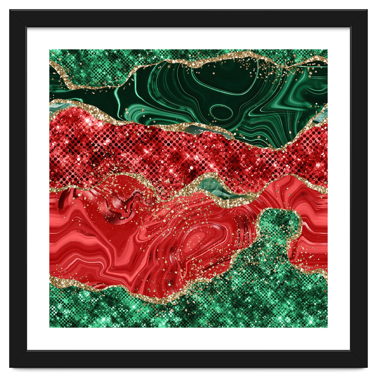 Christmas Glitter Agate Texture 02