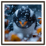 Close Up Of A Gentoo Penguin In The Snow thumbnail