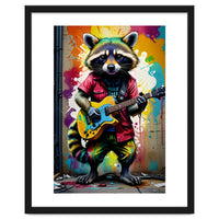 Raccoon Plays Guitar