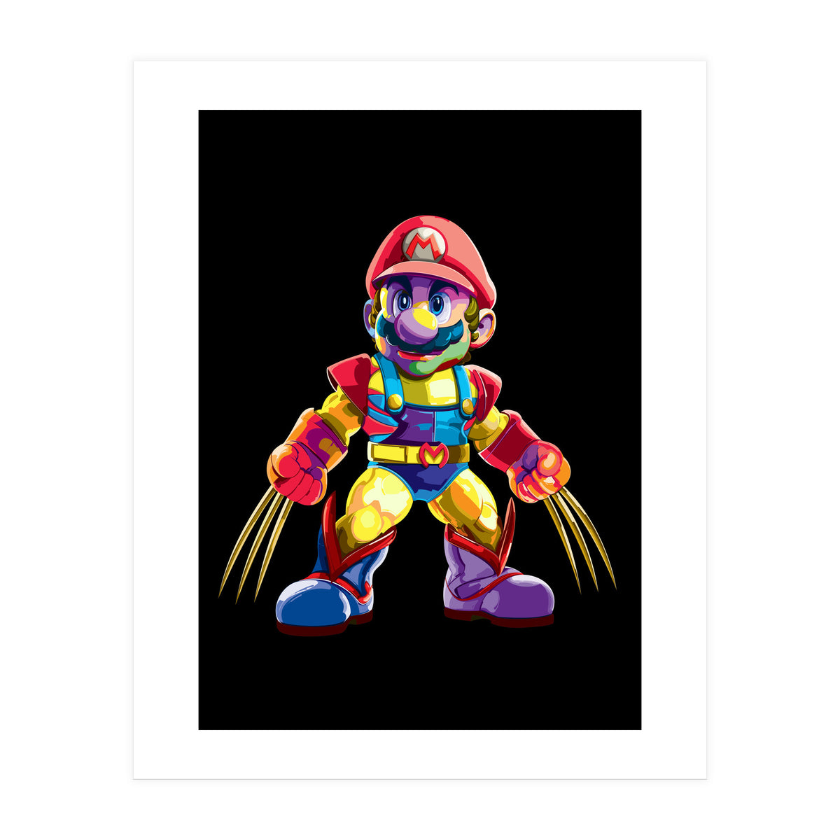 Mario Bros Action Fight Game 2 (Print Only)
