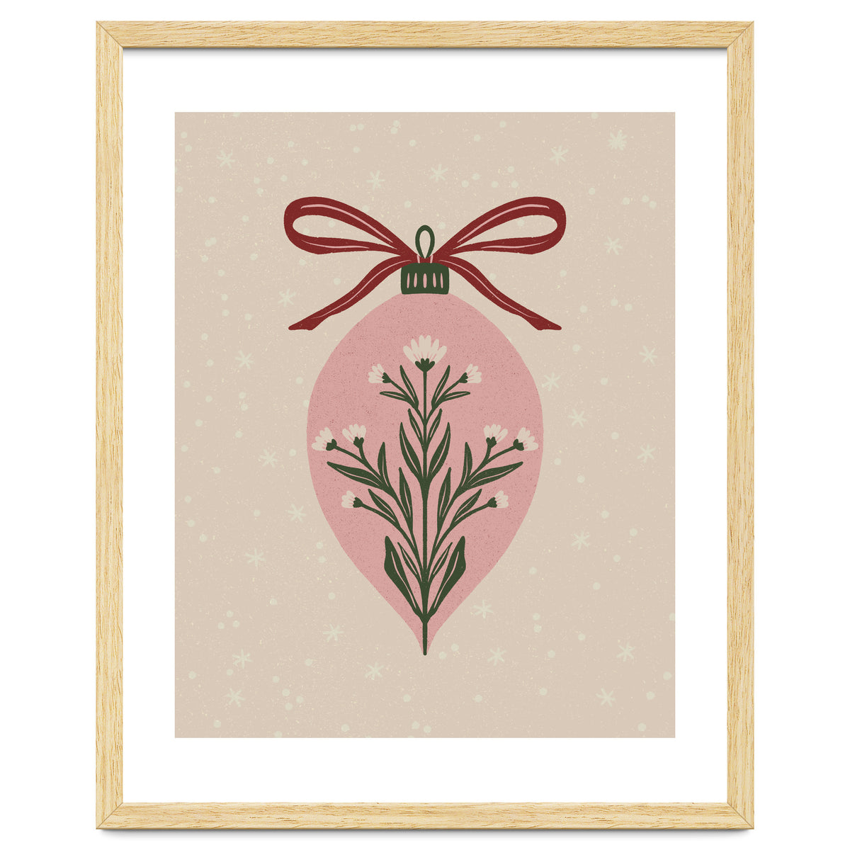 Christmas Floral Globe