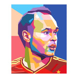 Iniesta pop art portrait (Print Only) thumbnail