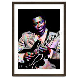 BB King. American Blues Guitarist in Colorful Art thumbnail