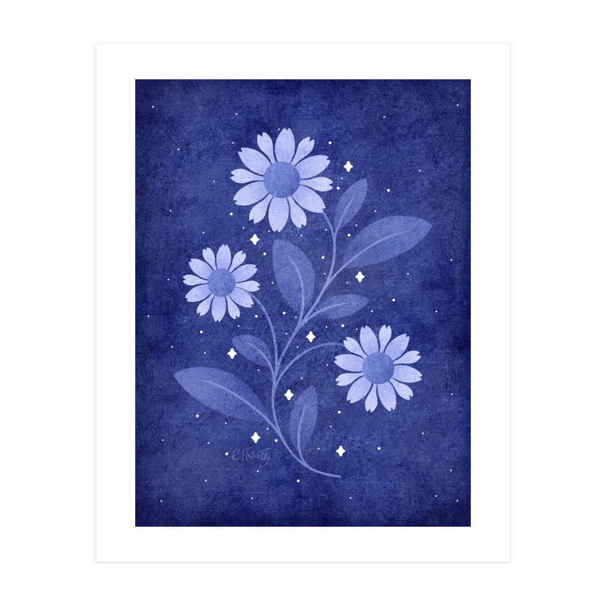 Twilight Sparkles Floral (Print Only)